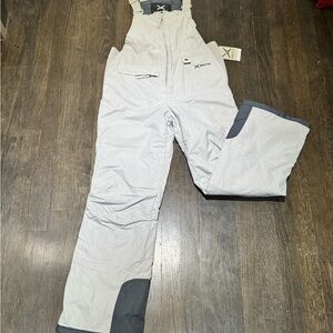 Arctix Kids Snow Bib - Gray and White